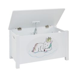 Liberty House Toys Unicorn Wooden Toy Box in White - thumbnail 5