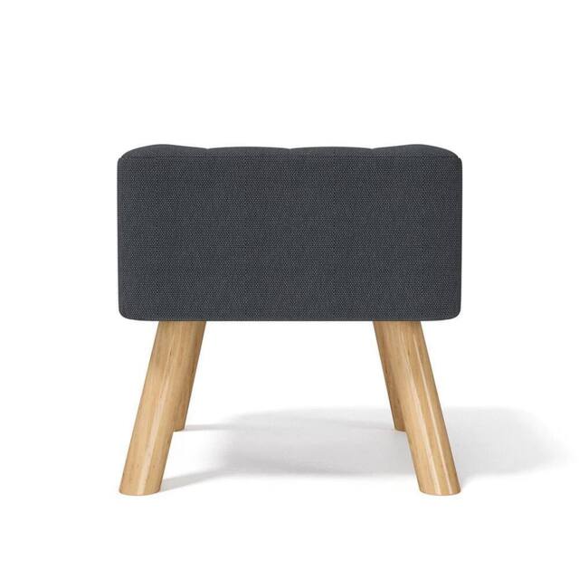 KORVIXA Square Fabric Sofa Footstool Foot Rest Ottoman in Grey - Size: 0.6m2 - image 1