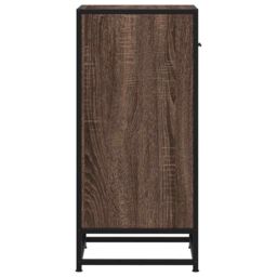 Berkfield Home Sideboard Brown Oak 35.5x35x76 cm Engineered Wood & Metal - thumbnail 6
