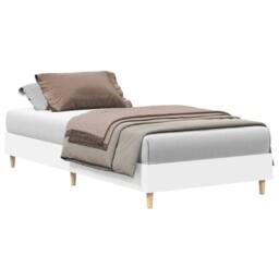 Berkfield Home Bed Frame No Mattress White 90x200 cm Engineered Wood - thumbnail 2