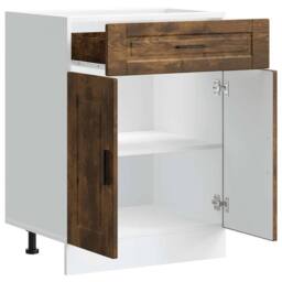 Berkfield Home Kitchen Base Cabinet¬†Porto Smoked Oak Engineered Wood in Brown - thumbnail 5