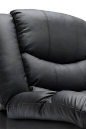 More4Homes Seattle Electric Recliner Bonded Leather 2+3 Seater Sofa Set in Black - thumbnail 6