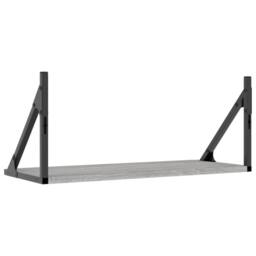 Berkfield Home Beautiful Wall Shelves 2 pcs Grey Sonoma 60x25x25.5 cm Engineered wood - thumbnail 7