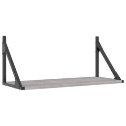 Berkfield Home Beautiful Wall Shelves 2 pcs Grey Sonoma 60x25x25.5 cm Engineered wood - thumbnail 4