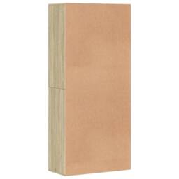 Berkfield Home Shoe Cabinet Sonoma Oak 80x39x178 cm Engineered Wood in Light Tan - Size: 80 x 39 x 178 cm - thumbnail 5