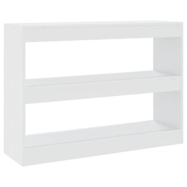 Berkfield Home Book Cabinet/Room Divider White 100x30x72 cm - Size: 100 x 30 x 72 cm - image 1