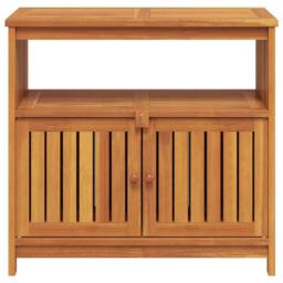 Berkfield Home Garden Console Table 80x35x75 cm Solid Wood Acacia in Brown - Size: 80 x 35 x 75 cm - thumbnail 6