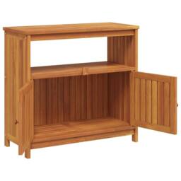 Berkfield Home Garden Console Table 80x35x75 cm Solid Wood Acacia in Brown - Size: 80 x 35 x 75 cm - thumbnail 5