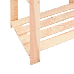 Berkfield Home 3-Tier Storage Racks 2 pcs 60x38x90 cm Solid Pinewood 150 kg in Beige - Size: 60 x 38 x 90 cm - thumbnail 7