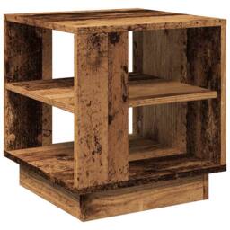 Berkfield Home Durable Coffee Table Old Wood 40x40x43 cm Engineered Wood in Brown - Size: 40 x 40 x 43 cm - thumbnail 6