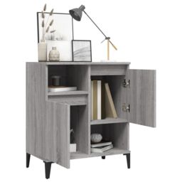 Berkfield Home Sideboard Grey Sonoma 60x35x70 cm Engineered Wood - Size: 60 x 35 x 70 cm - thumbnail 4