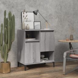 Berkfield Home Sideboard Grey Sonoma 60x35x70 cm Engineered Wood - Size: 60 x 35 x 70 cm - thumbnail 1
