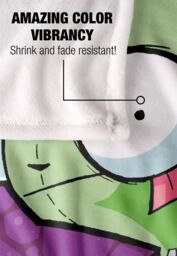 Nickelodeon Invader Zim Pig Riding Silky Touch Super Soft Throw Blanket 152 X 127 cm in White - thumbnail 4