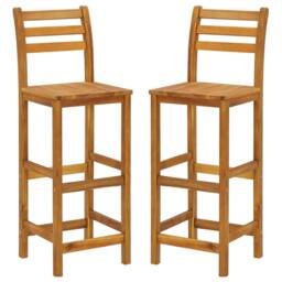 Berkfield Home 3 Piece Garden Bar Set Solid Wood Acacia in Brown - thumbnail 8