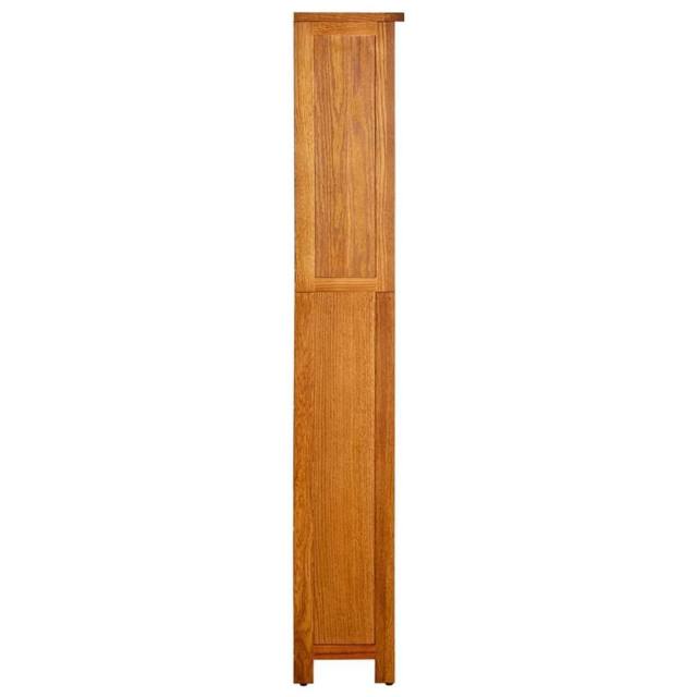 Berkfield Home Beautiful 5-Tier Bookcase 70x22x140 cm Solid Oak Wood in Brown - Size: 70 x 22 x 140 cm - image 1