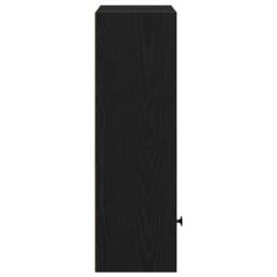 Berkfield Home Bookcase Black Oak 31x24x77 cm Engineered Wood - Size: 31 x 24 x 77 cm - thumbnail 6