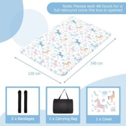 Costway Japanese Floor Mattress Futon Mattress 190 x 120 x 10 cm - thumbnail 2