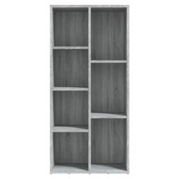 Berkfield Home Book Cabinet Grey Sonoma 50x25x106 cm - Size: 50 x 25 x 106 cm - thumbnail 6