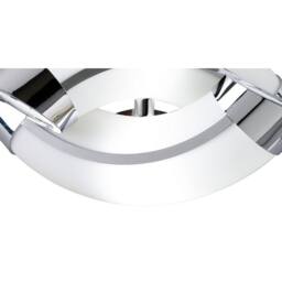 Netlighting Guss Wall Lamp E27 2 Light E27 Polished Chrome in White - thumbnail 6