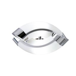 Netlighting Guss Wall Lamp E27 2 Light E27 Polished Chrome in White - thumbnail 1