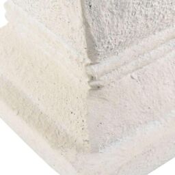 Primrose Selbourne Cast Stone Bird Bath Outdoor Hand Finished H52cm in White - thumbnail 3