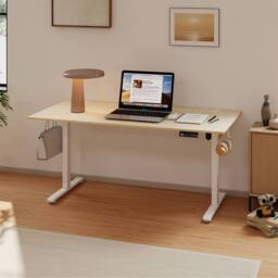 Levede 160 cmElectric Standing Desk Height Adjustable Memory Control in Light Oak - thumbnail 2