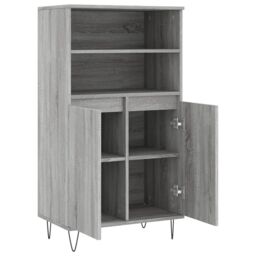Berkfield Home Highboard Grey Sonoma 60x36x110 cm Engineered Wood - Size: 60 x 36 x 110 cm - thumbnail 5