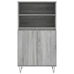 Berkfield Home Highboard Grey Sonoma 60x36x110 cm Engineered Wood - Size: 60 x 36 x 110 cm - thumbnail 6