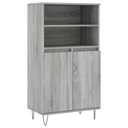 Berkfield Home Highboard Grey Sonoma 60x36x110 cm Engineered Wood - Size: 60 x 36 x 110 cm - thumbnail 2