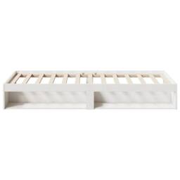 Berkfield Home Stylish Day Bed without Mattress White 100x200 cm Solid Wood Pine - thumbnail 6