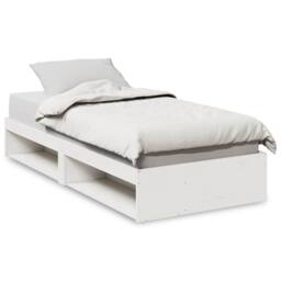 Berkfield Home Stylish Day Bed without Mattress White 100x200 cm Solid Wood Pine - thumbnail 3
