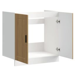 "Berkfield Home Sink Base Cabinet¬†""Porto"" Artisan Oak 80x46x81.5 cm¬†Engineered Wood in Brown - Size: 80x46x81.5 cm" - thumbnail 5