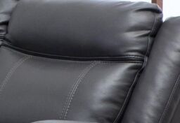 Furnishings For Less UK New Hampshire 3 Piece Sofa Suite Reclining Armchairs Leatherair Leather 3 + 1 + 1 in Grey - thumbnail 2