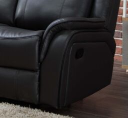 Furnishings For Less UK New Hampshire 3 Piece Sofa Suite Reclining Armchairs Leatherair Leather 3 + 1 + 1 in Grey - thumbnail 3