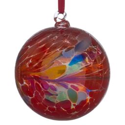 Sienna Glass 10cm Friendship Ball Best Teacher in Red - thumbnail 4