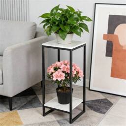 Nordara White Tall Indoor Plant Stand Bonsai Flower Pot Shelf Rack - thumbnail 3