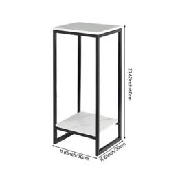 Nordara White Tall Indoor Plant Stand Bonsai Flower Pot Shelf Rack - thumbnail 2