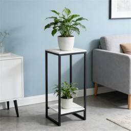 Nordara White Tall Indoor Plant Stand Bonsai Flower Pot Shelf Rack - thumbnail 4