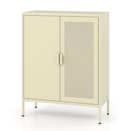 VOGREX Yellow Freestanding Dining Kitchen Storage Cabinet