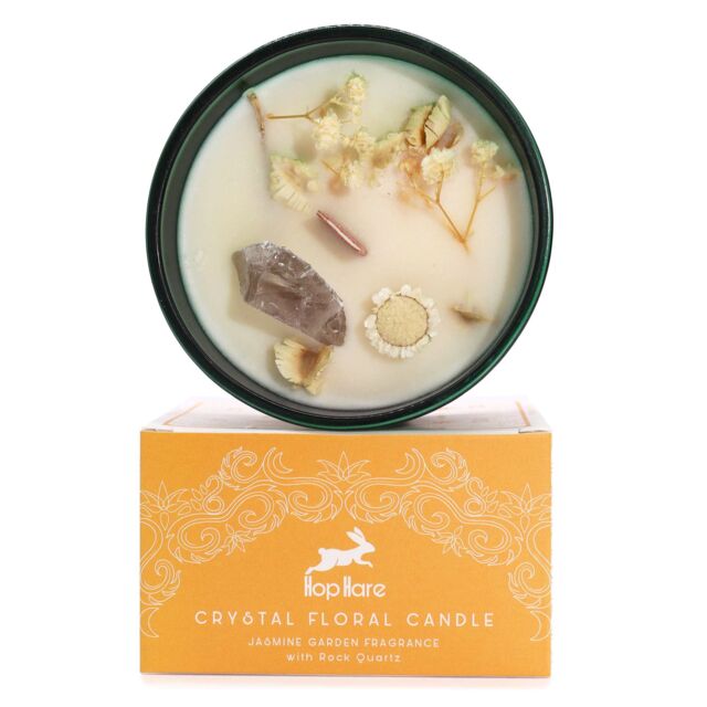 KDMD Hop Hare Crystal Magic Flower Candle - The Lion in Orange - image 1