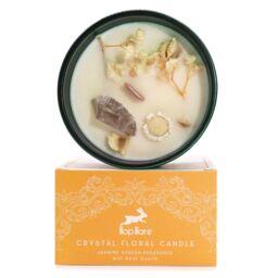 KDMD Hop Hare Crystal Magic Flower Candle - The Lion in Orange