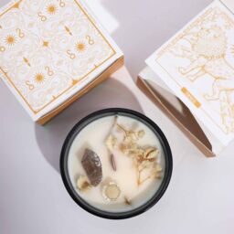 KDMD Hop Hare Crystal Magic Flower Candle - The Lion in Orange - thumbnail 4