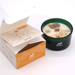 KDMD Hop Hare Crystal Magic Flower Candle - The Lion in Orange - thumbnail 2
