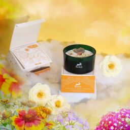 KDMD Hop Hare Crystal Magic Flower Candle - The Lion in Orange - thumbnail 5