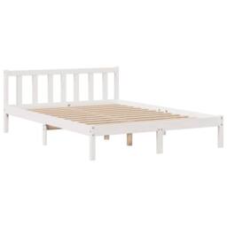Berkfield Home Bookcase Bed without Mattress White 150x200 cm King Solid Wood Pine - thumbnail 5