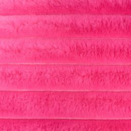 OHS Ribbed Faux Fur Bolster Pillow Soft Maternity Support Cushion in Pink - thumbnail 7