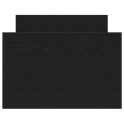 Berkfield Home Elegant Bed Frame without Mattress Black Oak 75x190 cm Engineered Wood - thumbnail 7