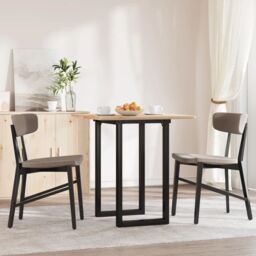 Berkfield Home Dining Table Legs O-Frame 50x40x73 cm Steel in Black - Size: 50 x 40 x 73 cm - thumbnail 1