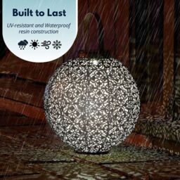 Marco Paul Metal Large 22cm Solar Powered LED Silhouette Lantern in Bronze - thumbnail 6