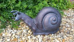 Inspirational Gifting Giant Garden Snail Garden Ornament Sculpture in an Antique Bronze Finish - thumbnail 6